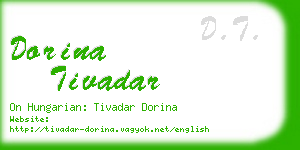 dorina tivadar business card